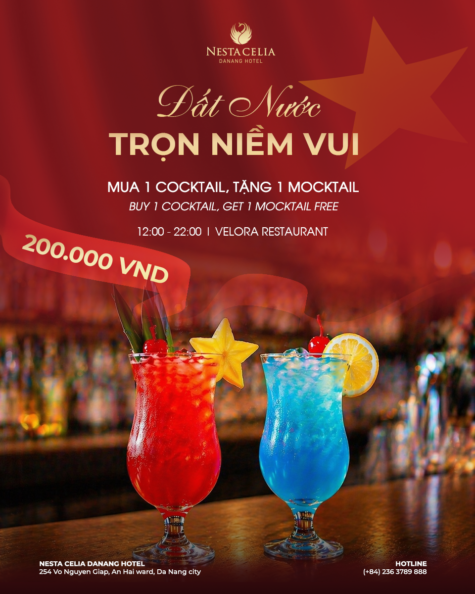 Mua 1 cocktail, tặng 1 mocktail mừng ngày Giải phóng