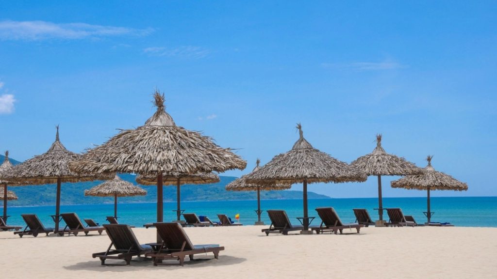 Peaceful scenery at Bac My An beach, Da Nang