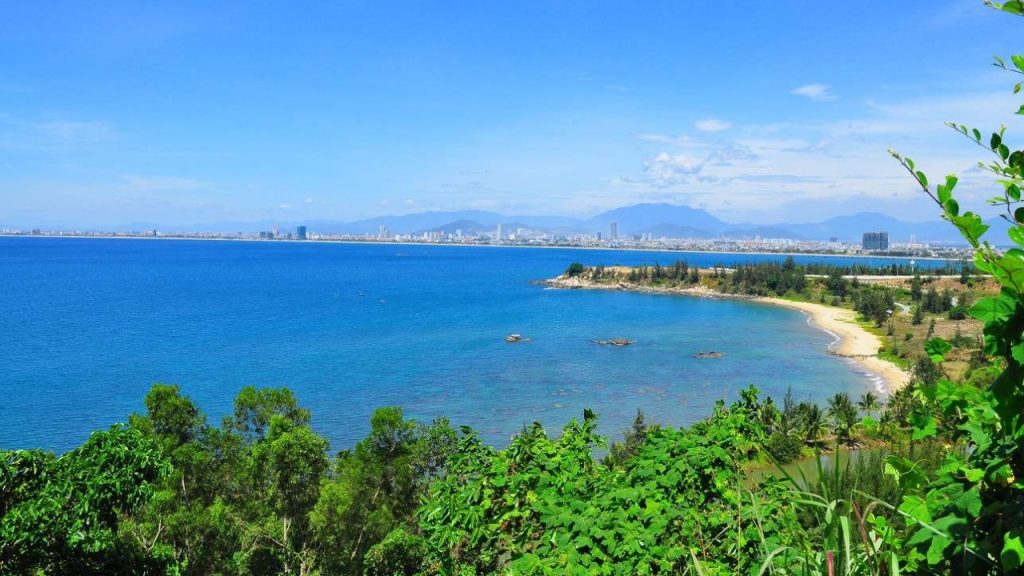 Pristine Lang Van beach at the foot of Hai Van Pass
