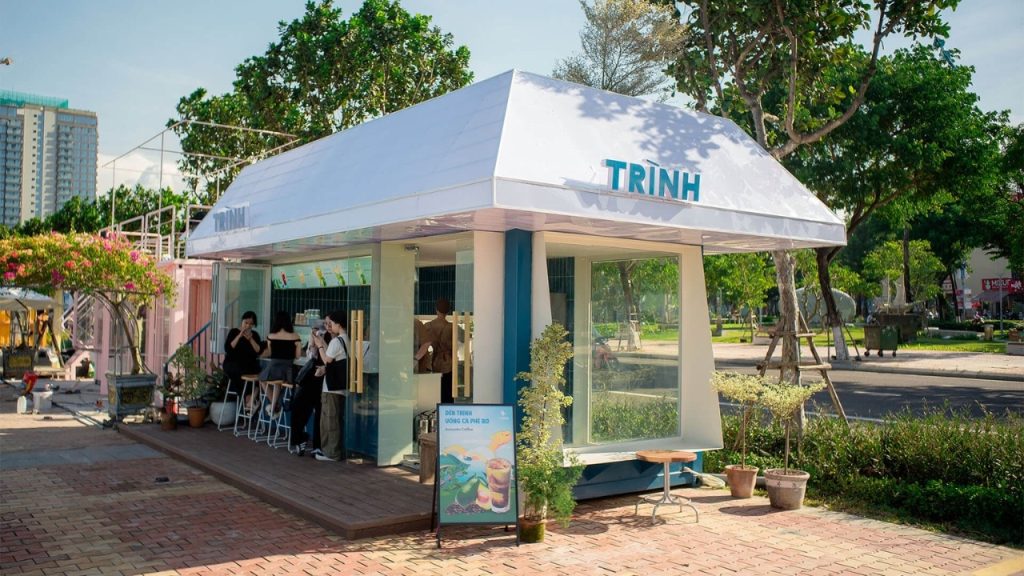 Trình Cà Phê không gian sân vườn cà phê Đà Nẵng