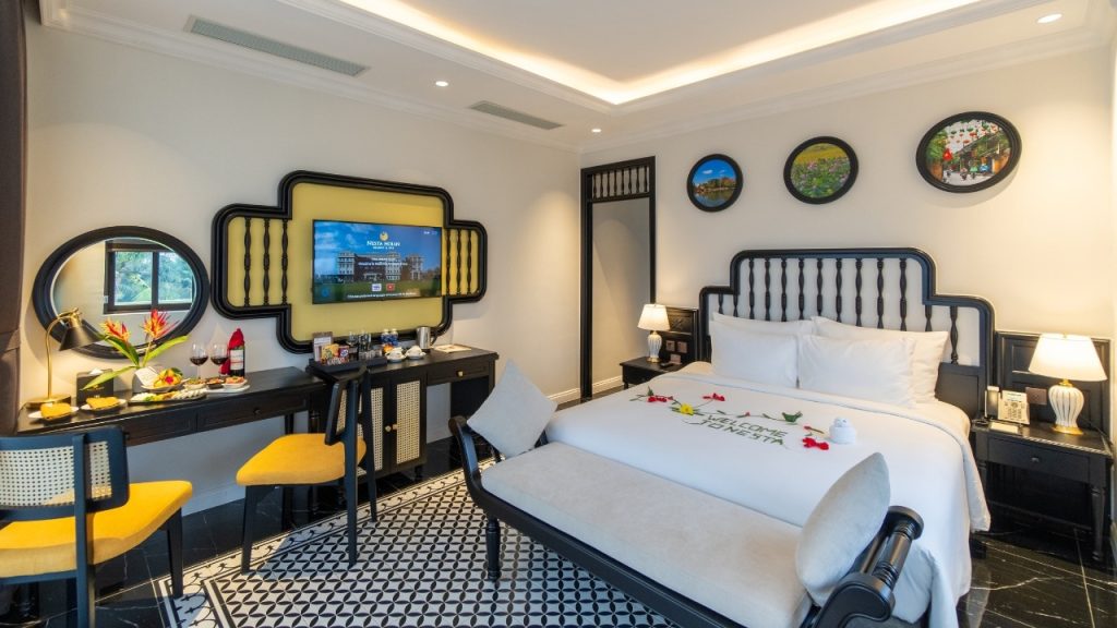 Không gian phòng nghỉ sang trọng và ấm cúng