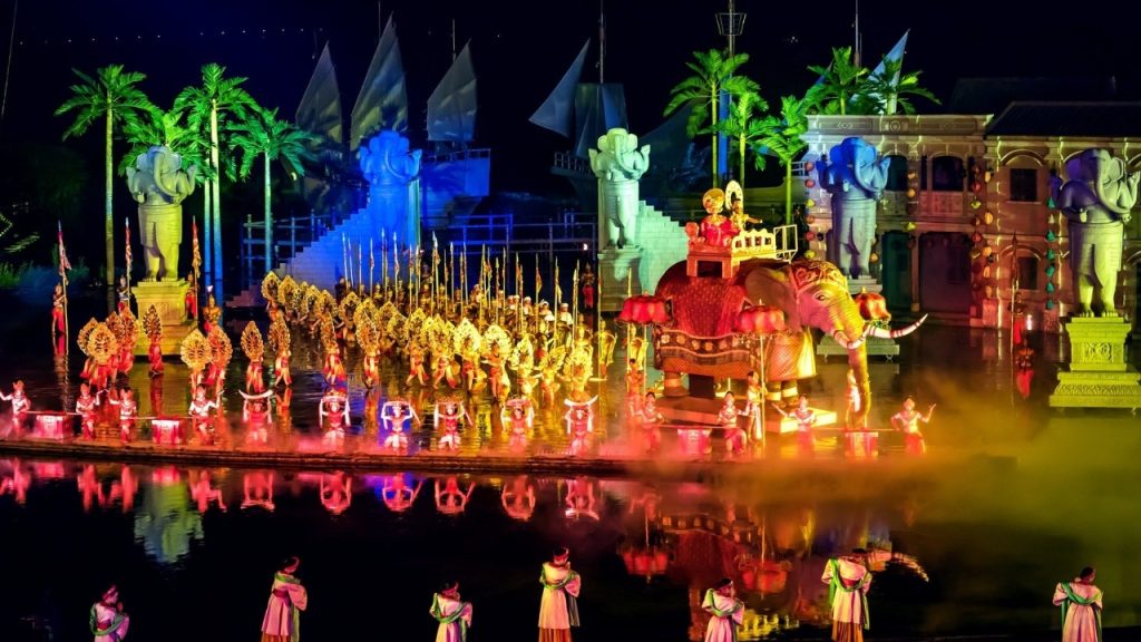 Show Ký ức Hội An diễn ra tại khu vực Công viên Ấn Tượng Hội An