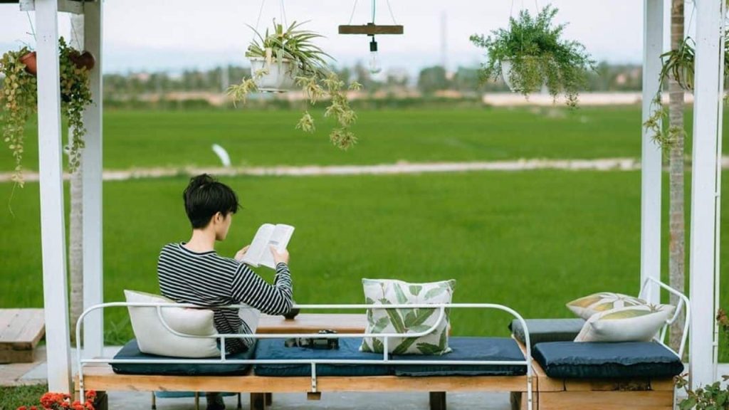 Roving Chillhouse với không gian mở nhìn ra cánh đồng 