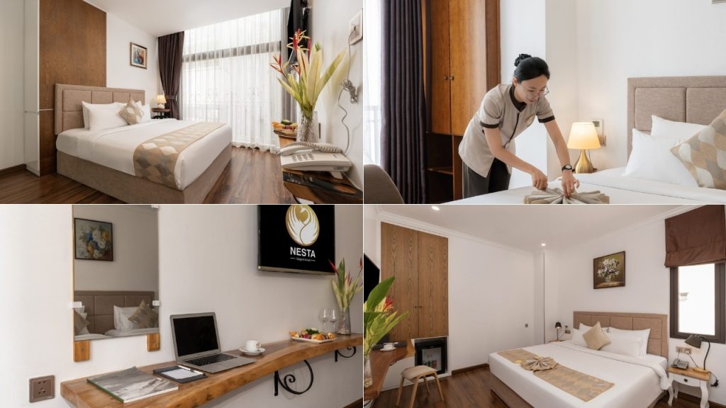 Không gian nghỉ dưỡng ấm cúng và hiện đại tại Nesta Saigon Hotel