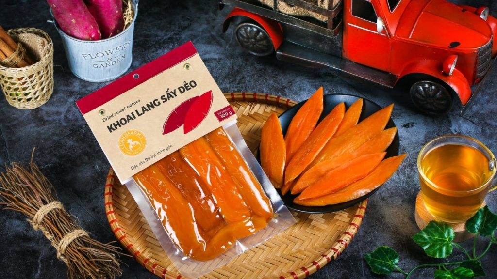 Khoai lang mật và khoai lang sấy dẻo Đà Lạt thơm ngọt, dễ bảo quản
