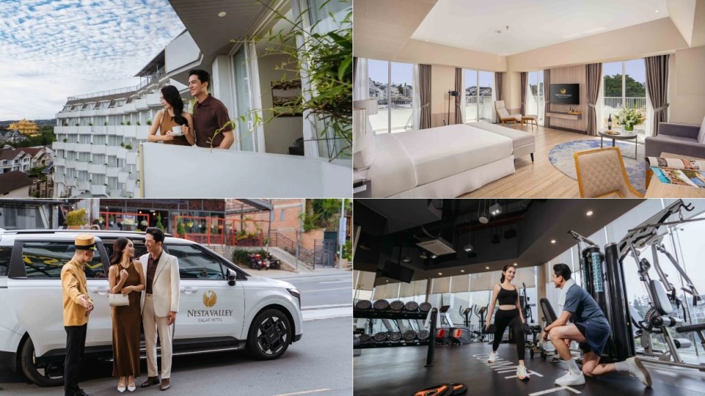 Không gian xanh và các tiện ích hiện đại tại Nesta Valley Dalat Hotel