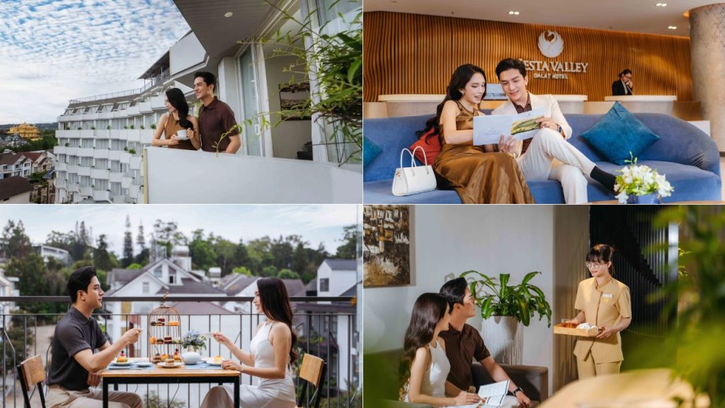 Không gian xanh và tiện nghi tại Nesta Valley Dalat Hotel giữa trung tâm Đà Lạt