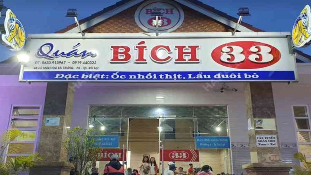 Quán Bích 33 Hai Bà Trưng với món ốc nhồi thịt đậm đà