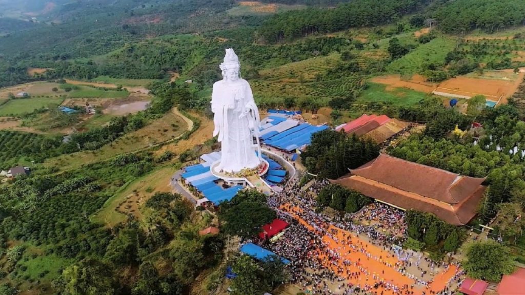Vị trí Chùa Linh Ẩn trên cung đường Tà Nung Nam Ban