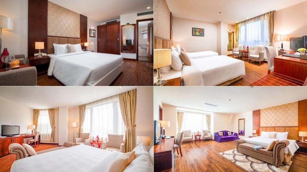 Các hạng phòng Superior, Deluxe, Executive và Nesta Suite tại Nesta Hanoi Hotel