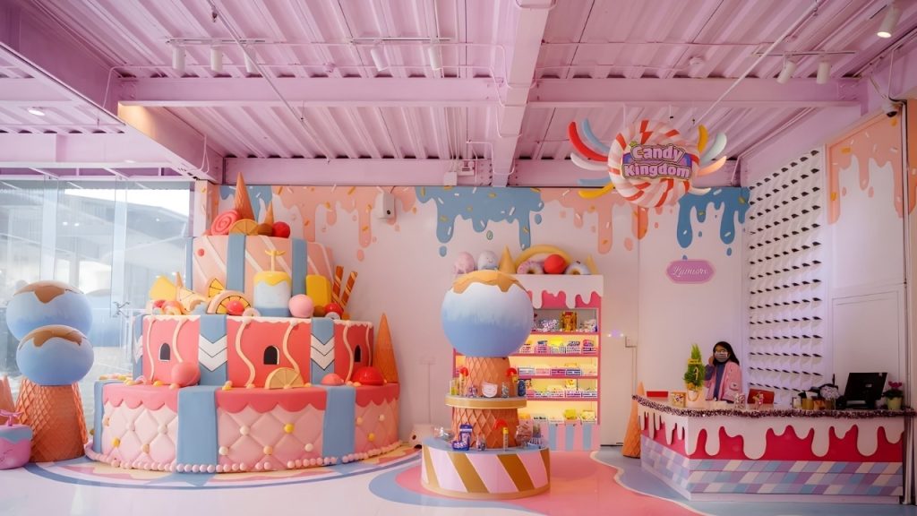 Mê cung kẹo ngọt Candy Forest đầy màu sắc tại Lumiere Đà Lạt
