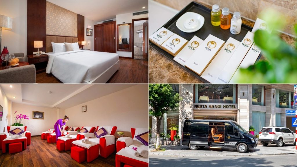 Nesta Hanoi Hotel의 객실, 조식 공간 및 부대시설