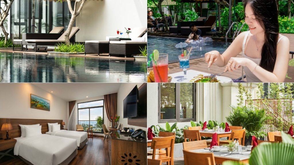 Hồ bơi, nhà hàng và các tiện ích nghỉ dưỡng tại Nesta Danang Hotel