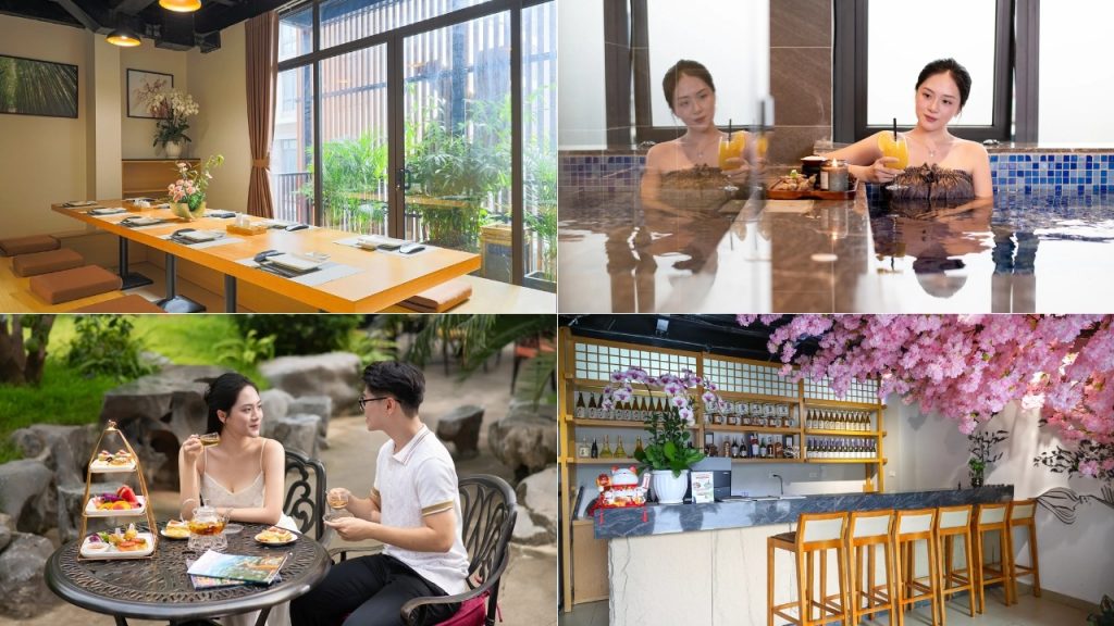 Tiện ích tại Nesta Hotel & Spa gồm nhà hàng buffet, dịch vụ spa, Coffee & Lounge và hỗ trợ đưa đón sân bay