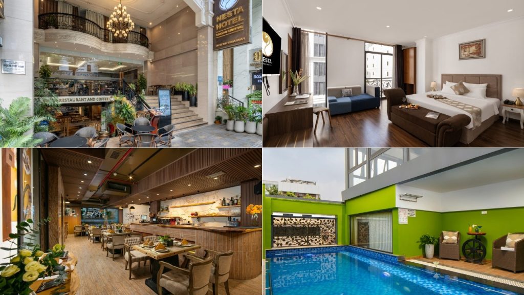 Phòng nghỉ, buffet sáng và tiện ích phục vụ khách lưu trú tại Nesta Saigon Hotel