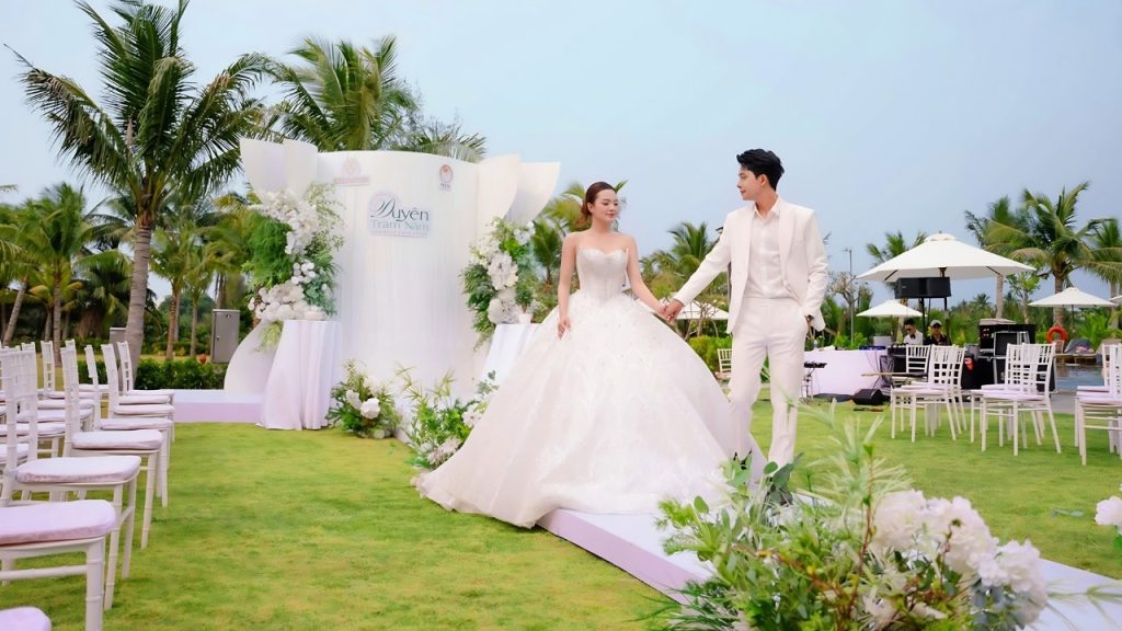 Không gian tổ chức sự kiện và tiệc cưới ngoài trời tại Nesta Hoian Resort and Spa